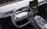 Skoda Vision O steering wheel detail Skoda Vision O steering wheel detail