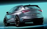 Skoda Enyaq teaser rear Skoda Enyaq teaser rear