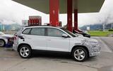 Skoda Karoq spyshot static side Skoda Karoq spyshot static side
