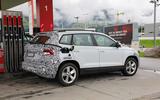 Skoda Karoq spyshot static rear side Skoda Karoq spyshot static rear side