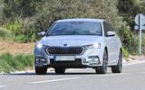 Skoda Octavia vRS spyshots dead front