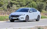 Skoda Octavia vRS spyshots front