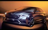 Skoda Octavia vRS teaser saloon Skoda Octavia vRS teaser saloon