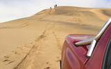 Toyota Hilux on sand dunes