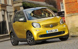 Smart Fortwo Cabrio 2016 front quarter cornering