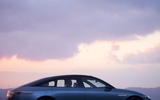 Sony Honda Afeela Prototype silhouette against sky Sony Honda Afeela Prototype silhouette against sky
