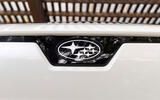 Subaru Solterra facelift front badge detail
