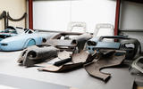 Damaged Ferraris at the breaker's yard