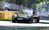 Posrche Taycan at Goodwood