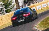 Porsche Taycan rear at Goodwood
