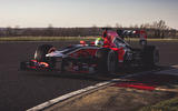 2020 TDF-1 Formula 1 car cornering