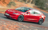 tesla model 3 road test review 20 24 01 cornering front