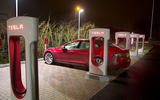 Tesla Model S charging Tesla Model S charging