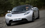 Tesla Roadster 2009 front tracking cornering