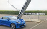 Alpine A110 at Thruxton Circuit
