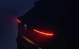 Darkened image of rear of Toyota new small SUV Darkened image of rear of Toyota new small SUV