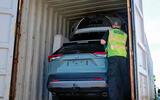 Toyota RAV4 in shipping crate credit Thames Valley Police Toyota RAV4 in shipping crate credit Thames Valley Police