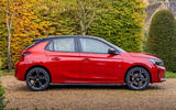 Vauxhall Corsa hybrid side Vauxhall Corsa hybrid side