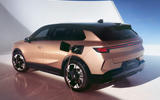 Vauxhall Grandland rear three quarter charging Vauxhall Grandland rear three quarter charging
