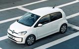 Volkswagen e Up front three quarter