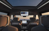 Volvo EM90 view from rear seat Volvo EM90 view from rear seat
