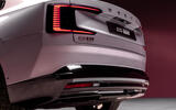 Volvo ES90 studio rear close Volvo ES90 studio rear close