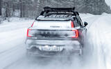 Volvo EX30 Cross Country tracking rear quarter Volvo EX30 Cross Country tracking rear quarter