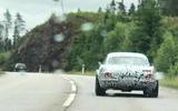 Volvo P1800 prototype spyshot rear far Volvo P1800 prototype spyshot rear far