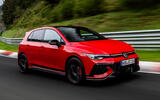 VW Golf GTI Edition 50 front quarter tracking