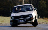 VW Golf Mk2 front cornering