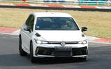 VW Golf R 5cyl camo front cornering VW Golf R 5cyl camo front cornering