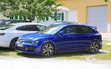 Volkswagen Golf R Mk8 spyshots front side Volkswagen Golf R Mk8 spyshots  front side