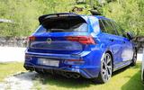 Volkswagen Golf R Mk8 spyshots rear side Volkswagen Golf R Mk8 spyshots rear side