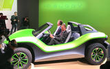 Volkswagen ID Buggy concept Geneva motor show 2019 - Diess driving