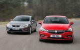 Seat Leon, Ford Focus, Vauxhall Astra versus Mazda 3