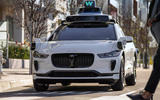 Waymo Jaguar I Pace 2022 front quarter static Waymo Jaguar I Pace 2022 front quarter static