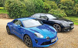 Alpine A110 and BMW 740d