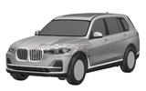 Production BMW X7: patent images reveal final design