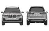 Production BMW X7: patent images reveal final design