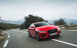 Jaguar XE on the road