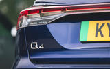 10 Audi Q4 E tron 2021 long term review rear badge 10 Audi Q4 E tron 2021 long term review rear badge