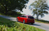 14 Ford Mondeo hybrid estate long term on road rear 14 Ford Mondeo hybrid estate long term on road rear