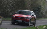 14 Mazda MX 30 2021 LT on road front 14 Mazda MX 30 2021 LT on road front