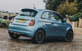 3 Fiat 500 EV 2022 long term review cornering rear 3 Fiat 500 EV 2022 long term review cornering rear