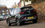 MG ZS EV 2020 long-term review - on the road rear