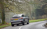 8 Audi Q4 etron Sportback LT on road rear 8 Audi Q4 etron Sportback LT on road rear