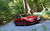 Alfa Romeo Giulia hard cornering Alfa Romeo Giulia hard cornering