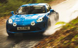 Alpine A110 dynamic wet roads Alpine A110 dynamic wet roads