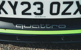 Audi TT RS quattro badge Audi TT RS quattro badge