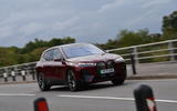 BMW iX at speed